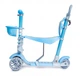 Детский самокат - трансформер 5 в 1 Scooter Simple Blue с родительской ручкой - изображение 2