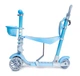 Детский самокат SCOOTER SMART 5 в 1 голубой, святящиеся колеса S-1451904439 - изображение 2