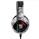 Игровые наушники Onikuma K19 с микрофоном и LED RGB подсветкой проводные White (K19) - изображение 5