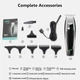 Машинка для стрижки акумуляторна VGR від USB 5 насадок Black (V-030) - зображення 12