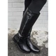 Сапоги женские с мехом Woman's heel 36 черные (О-681) - изображение 1