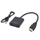 Адаптер-конвертер HDMI на VGA + звук (переходник) эмулятор монитора - изображение 1