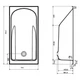 Ванна акрилова KOLO COMFORT PLUS 170х75 (XWP1471000) з ручками + ніжки SN8/SN7/SN0 - зображення 2