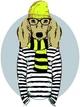 Набір картина за номерами Rosa Start стандарт Stylish Dog 35х45см (4823098514244) - зображення 1