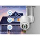 Вулична WIFI камера відеоспостереження Hiseeu WHD813 4MP поворотна PTZ Onvif - зображення 3