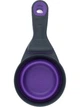 Dexas Collapsible KlipScoop™ Мірна склянка складана на кліпсі для собак і кішок СЕРЕДНИЙ 240 мл, фіолетовий - зображення 1