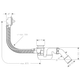 Сифон напівавтомат для ванни Hansgrohe Flexaplus 58141180 - зображення 2