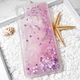 Чехол Glitter для Xiaomi Redmi Note 5 / Note 5 Pro Global Бампер Жидкий блеск сердце Розовый - изображение 3