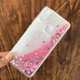 Чехол Glitter для Xiaomi Redmi Note 5 / Note 5 Pro Global Бампер Жидкий блеск сердце Розовый - изображение 2