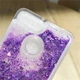 Чехол Glitter для Xiaomi Redmi 6A Бампер Жидкий блеск Фиолетовый - изображение 4