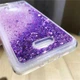 Чехол Glitter для Xiaomi Redmi 6A Бампер Жидкий блеск Фиолетовый - изображение 5