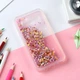 Чехол Glitter для Samsung Galaxy J5 2015 / J500 Бампер Жидкий блеск звезды розовый - изображение 1