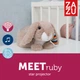 М'яка іграшка зоряний проєктор-нічник Zazu Ruby Кролик (ZA-RUBY-01) (0703625107849) - зображення 3