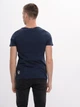 Футболка хлопковая длинная мужская Tommy Hilfiger 9175.1 S Синяя - изображение 2