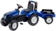 Traktor dziecięcy Falk New Holland na pedały z przyczepą Niebieski (3016200309024) - obraz 1