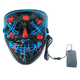 Неоновая маска NEON MASK из фильма "Судная ночь" Синяя - изображение 1