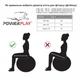 Мяч для фитнеса (фитбол) полумассажный PowerPlay 4003 Ø65 cm Gymball Лиловый + насос - изображение 6