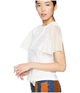 Футболка See by Chloe T-Shirt with Lace Overlay White Powder, L (46) (11065362) - изображение 5
