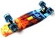 Скейтборд, Penny Board "Огонь и лед" Светящиеся колеса - изображение 5
