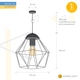 Светильник подвесной Атмолайт Crystal C235-450-3 черный - изображение 2