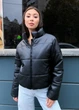 Женская куртка зимняя короткая объемная из эко кожи KML 005 S (42-44) Черный (K 005 A) - изображение 1