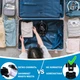 Полнолицевая панорамная L/XL Снорклинг Маска для плаванья FreeB на все лицо для купания ныряния - Плавательные Очки мономаска на все лицо с трубкой и клапаном с креплением для экшн камеры детские и взрослые Black - изображение 8