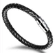 Чоловічий шкіряний браслет Primo Collar Black з магнітною застібкою Primo BA101946 чорний - зображення 1