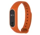 Силиконовый ремешок Primo для фитнес браслета Xiaomi Mi Band 2 Orange&White Primo оранжевый с белым ободком - изображение 2