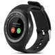 Смарт-годинник UWatch Y1 Black круглий екран Bluetooth діагональ 1.3 дюйма сенсор+кнопки USB 2.0 Батарея 380 mAh - зображення 1