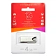 Флешка USB 2.0 4GB T&G 117 Metal Series Silver (TG117SL-4G) - зображення 1