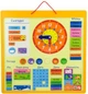 Магнитный календарь Viga Toys с часами на украинском языке (50377U) - изображение 3