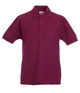 Поло Fruit of the Loom 65/35 Бордовый 128 см (063417041128) - изображение 1