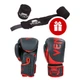Рукавички боксерські Venum BO-8352-BKR чорний-червоний вага 10oz + Бинти у подарунок! - зображення 1