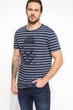 Футболка DeFacto M Бело-синяя (DeFT-shirt -434-1) - изображение 1