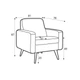 Крісло Nappa Sweetsit 81x87x78 (NAPPA_1) 000532 - изображение 2