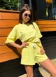 Летний костюм женский футболка с шортами KML 00562 XL (48-50) Лимонный (K -00562 С 2) - изображение 1