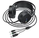 Навушники ігрові HOCO W100 Touring Gaming Hi-Res, чорні - изображение 4