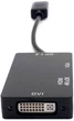 Переходник Extradigital Display Port - HDMI, DVI, VGA Black (KBV1734) - изображение 5