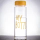 Пляшка для води і тренувань My bottle 500 мл жовта з чохлом - зображення 2