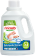 Органічний рідкий пральний порошок - концентрат Friendly organic без запаху 1,57 літрів (53 прання) - зображення 2