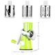 Терка для овощей и фруктов мультислайсер с 3 насадками Tabletop Drum Grater Kitchen Master Овощерезка Зеленая/Белая - изображение 2