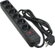 Мережевий фільтр Patron SP-1662 6 розеток 1.8 м Black (SP-1662) - зображення 1