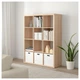 Стелаж IKEA KALLAX КАЛЛАКС, під білений дуб, 112 х 147 см, 404.099.35 - изображение 2