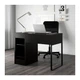 Письмовий стіл IKEA Мікке, чорно-коричневий, 105x50 см, 102.447.43 - зображення 7