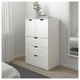 Комод IKEA NORDLI 80x122 см 5 ящиков белый (292.765.50) - изображение 2