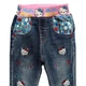 Джинсы Baojia Hello Kitty для девочки 95 см Синие 7858 - изображение 4
