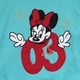 Спортивный костюм GLK kids club Minnie Mouse для девочки 128 см Бирюзовый с серым 11880 - изображение 2
