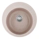 Мойка для кухни HAIBA гранитная HB8301-G319 SAND 490x490мм круглая врезная с сифоном бежевая HB0973 - изображение 1