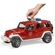 Спецтехніка Bruder Джип пожежний Wrangler Unlimited Rubicon + фігурка (02528) - зображення 7