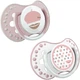 Пустышка Lovi Retro Baby силиконовая динамическая 3-6 мес 2 шт (22/804girl) - изображение 2